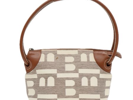 Bally Brown Canvas Shoulder Bag (Arinah bags) For Discount