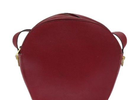 Céline - Burgundy Leather Shoulder Bag (Arinah bags) Hot on Sale