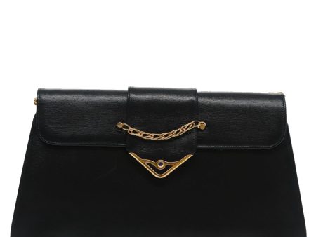 Cartier Sapphire Line Black Leather Shoulder Bag (Arinah bags) Cheap