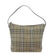 Burberry Nova Check Beige Suede Shoulder Bag (Arinah bags) For Cheap