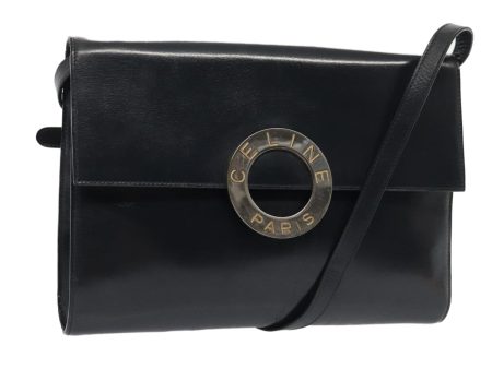 Céline Logo Du Cercle Navy Leather Shoulder Bag (Arinah bags) Cheap