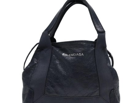 Balenciaga Navy Cabas Navy Leather Handbag (Arinah bags) Online Hot Sale