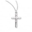 Sterling Silver Streamlined Crucifix With Chain For Discount