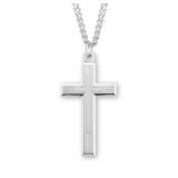 Sterling Silver Engraved Cross with Chain Online Hot Sale