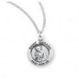 Sterling Silver Saint Gerard Medal on Chain Fashion