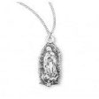 Sterling Silver Our Lady of Guadalupe Medal With Chain Online now