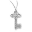 Sterling Silver Key of Heaven Four-Way Combination Medal With Chain Discount