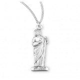 Sterling Silver Saint Jude Cut-Out Medal With Chain Online