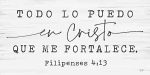 LUX596 - Philippians 4:13 Spanish    - 18x9 Cheap